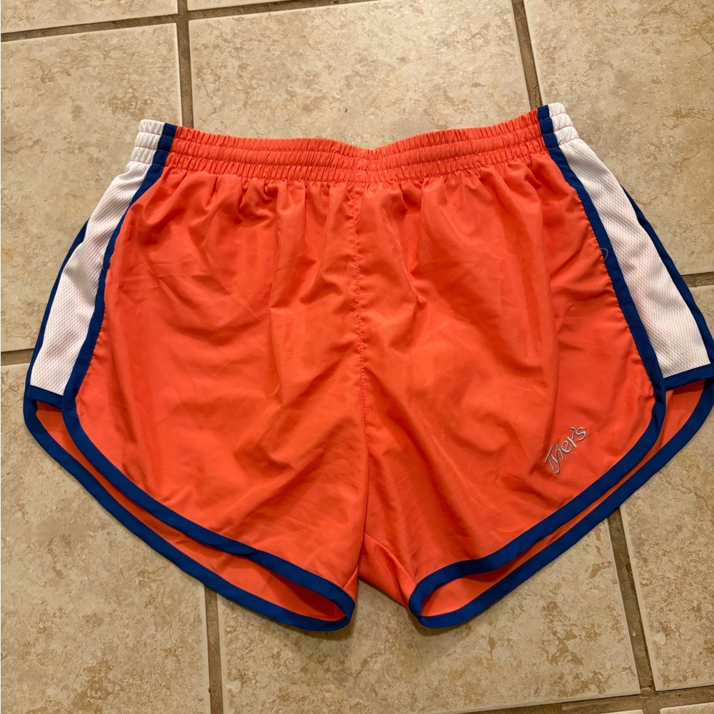 Women's Orange Athletic Shorts